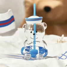 Starbucks 2024 China Summer Seaside Bear 28oz Glass Cup