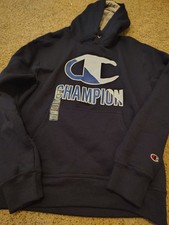 NWT Champion Men's Big Tall Powerblend Navy Blue Pullover Hoodie Size Medium M