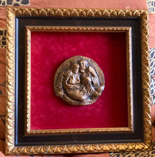 PINUCCIO SCIOLA BASSORILIEVO IN BRONZO FIRMATO DALL’AUTORE 15cm CVLAVEN