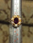 Vintage Avon Gold-Toned Adjustable Cocktail Ring -  Size 5/6 — photo 2