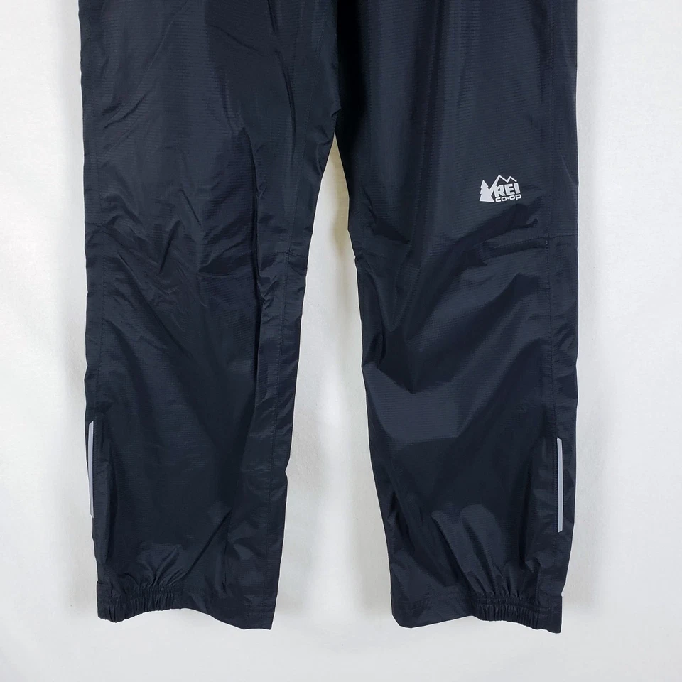 Pantalones de lluvia REI cooperativos para niños M (10-12) Ripstop 100 % nailon negros para exteriores Foto 3 de 4