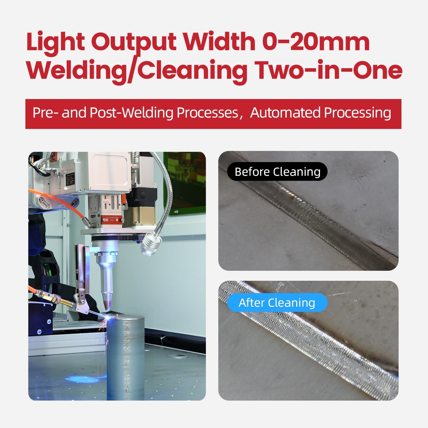 Integrated Platform: 2000W Fully Enclosed Automated Welding Machine for Metals