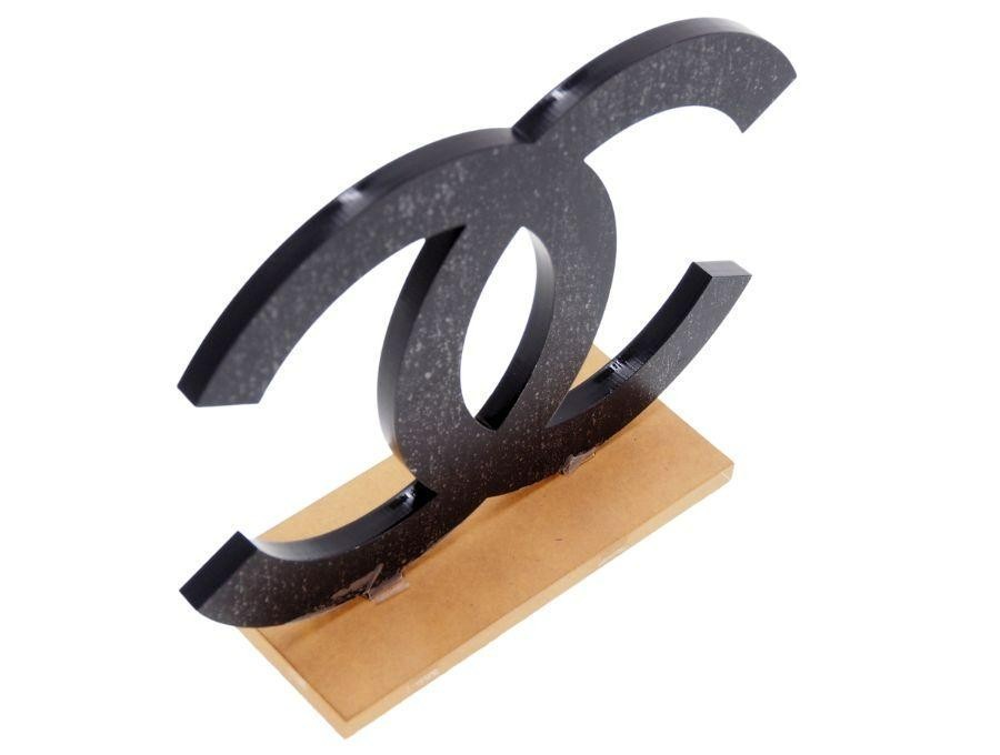 CHANEL LOGO Coco Mark Store Display Chanel Logo Black New from