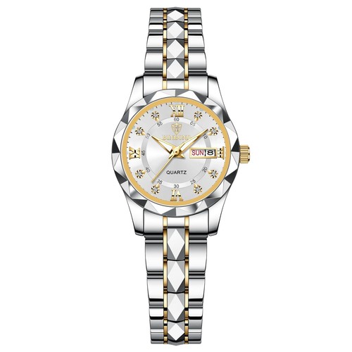 Watch for Women Luxury Dress Diamond Fake Mechanical Ladies Small Wrist Watch... - 第 1/6 張圖片