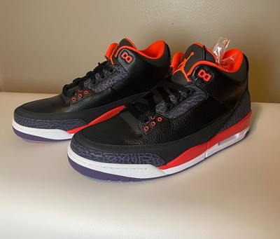 Nike Air Jordan 3 Retro Crimson  Size 11.5 DS New w/ Box 136064-005 Black Red