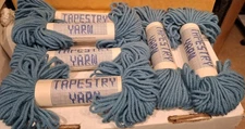 6 Small Skeins 40 Yds Wool Tapestry Yarn Super Yarn Mart 314 Cornflower Blue 02