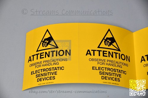 ESD Electrostatic Anti-Static Device Labels Stickers 4x4 in - Lot of 10 Labels - Picture 6 of 6