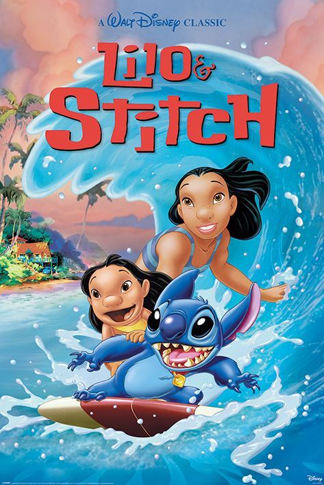 Laminated Lilo & Stitch (Wave Surf) Maxi Poster
