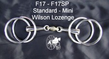 Carriage Driving Wilson Snaffle Lozenge Horse Bit Mini - Large Style F17