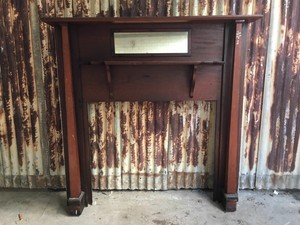 Timber Mantle Piece Fireplace Surround 1565w X 1585h Internal