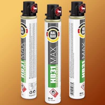 Gaskartusche Ersatzgas 80 ml (Fuel Cell) Gas Kartusche HB31 Auswahl 1-24 Stück