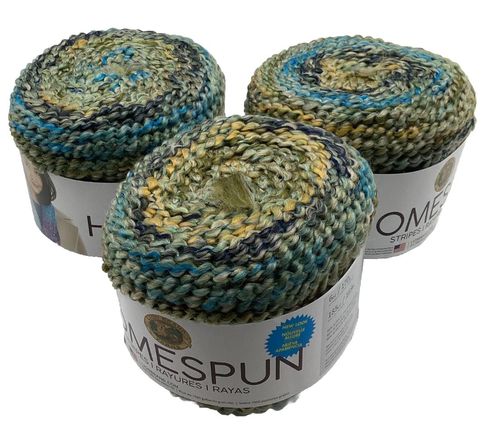 Lion Brand Homespun Yarn "Fools Gold" 3 Skeins #403 - Image 4 of 4