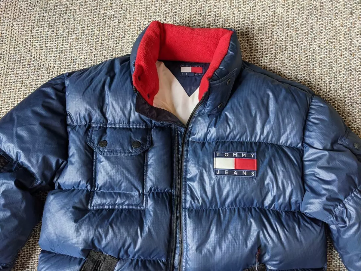 90s Tommy Hilfiger USA Ski Team Puffer Goose Down Reversible 