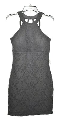 Jump Apparel Womens Lace Halter Dress Sleeveless Cutaway Shoulders Back Zip 9/10 | eBay Jump Apparel Womens Lace Halter Dress Sleeveless Cutaway Shoulders Back Zip 9/10 | eBay