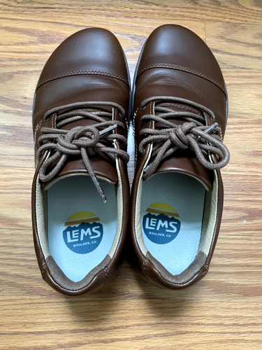 Leather Oxfords Women Size 7.5/Men Size 6 Nine2Five V1 Mocha Brown Lems Unisex - Picture 4 of 10