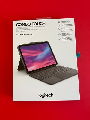 Logitech Combo Touch Keyboard Case for Apple iPad 10th Gen. - Oxford Gray