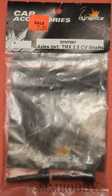 Dynamite Axles (pair): TMX, 2.5 CV Shaft #7697