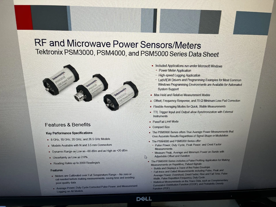 4bb   Tektronix PSM3510 USB Power Meter True Average  RF Test Equipment USB Powe - Image 4 of 4