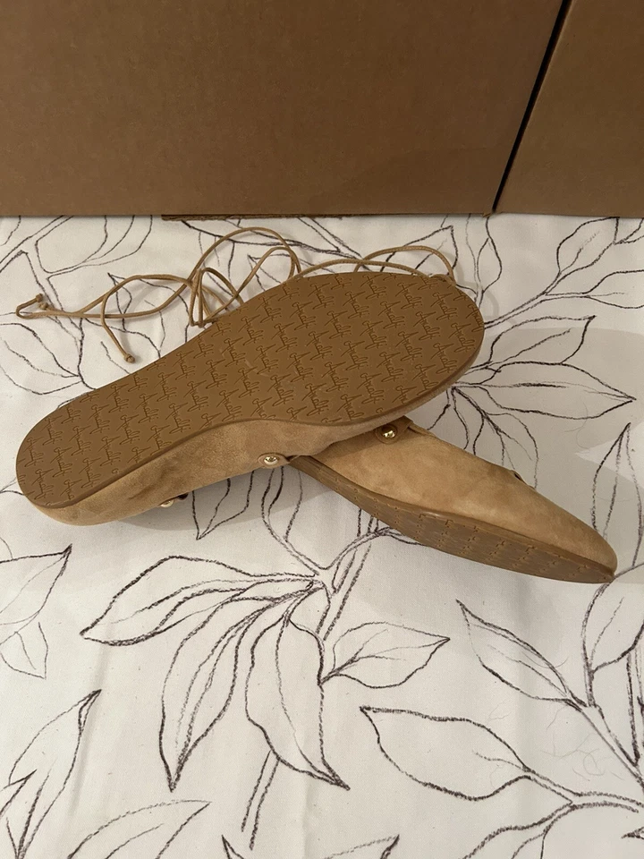 NUEVAS Sandalias Italianas Planas de Cachemira Amalfi by Rangoni 9.5 Estrechas Foto 4 de 4