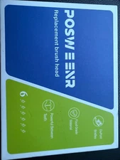 Posweenr Replacement Toothbrush Heads Click On-6 Pack  Brand New