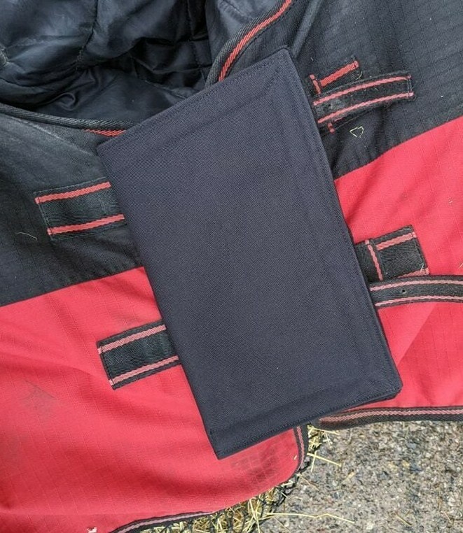 Black Turn Out Horse rug buckle guard, rug buckle protector, horse rug