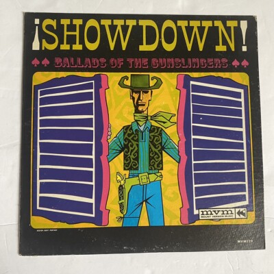 Rusty Evans SHOWDOWN Ballads Of The Gunslingers Vintage Vinyl Record