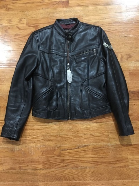 Flying Bikes Vintage Oakwood Women's Leather Riders Jacket Medium Free Shipping! | eBay