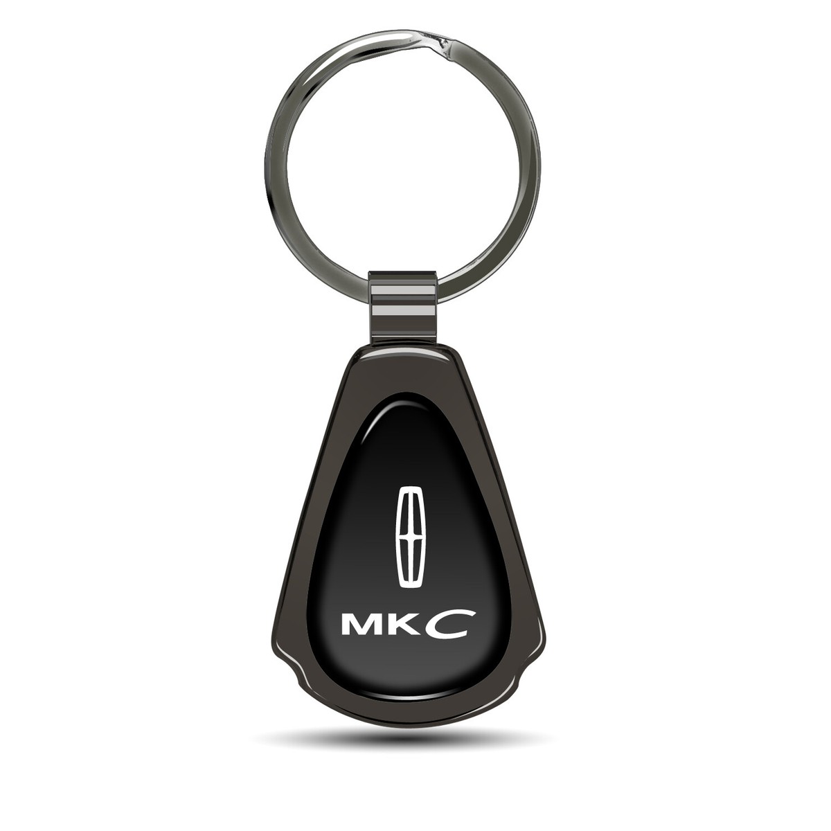 Lincoln MKC Black Dome Gunmetal Black Metal Teardrop Key Chain | eBay