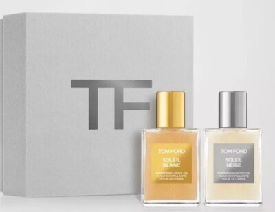 Tom Ford Soleil Blanc Shimmering Body OiL Duo, BLANC & NEIGE 1.5oz/45mL Each NIB