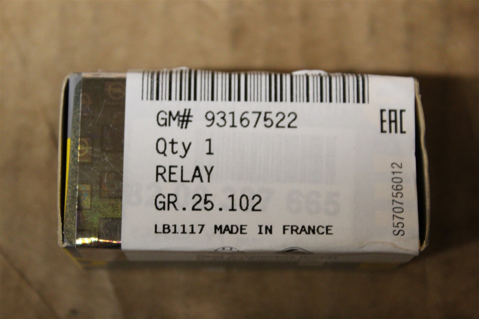 Vauxhall Relay - Genuine - 93167522 for sale online | eBay