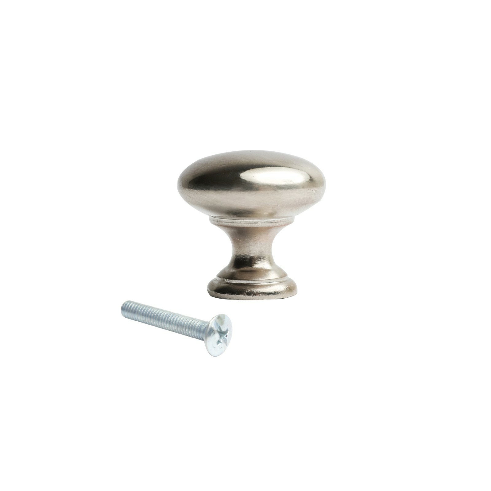 Brushed Nickel Kitchen Cupboard Cabinet Door Drawer Pull Knobs Bathroom Knobs