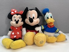 Disney Plush Lot Mickey Minnie Mouse Donald Duck Stuffed Toys