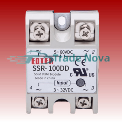 1PCS NEW Fotek SSR-100DD Solid State Relay 100A 3-32V DC 5-60V Fast Delivery