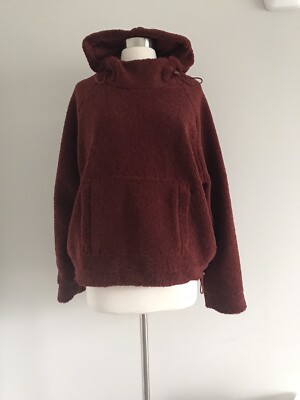 VINCE 100% POLYESTER FLEECE HOOD POCKET DRAWSTRING HEM LINED SWEATSHIRT  SIZE M