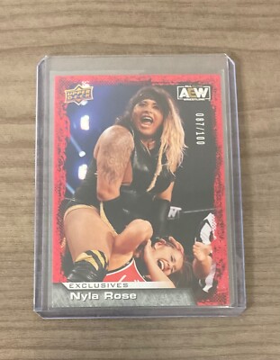 Nyla Rose 2022 AEW Upper Deck Exclusives Red SP 80/100 #12
