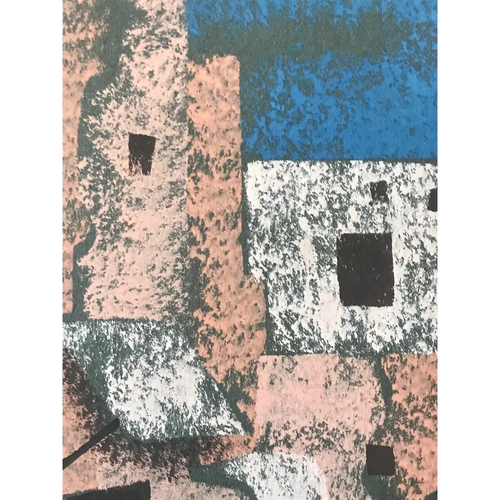 Vintage Modernist Painting of a Italian Mediterranean Village by Cirno Sergio Bi - Picture 5 of 6