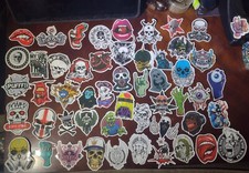 Creepy Skull lot of Stickers pvc glossy sticker set 50pc 2"-3"