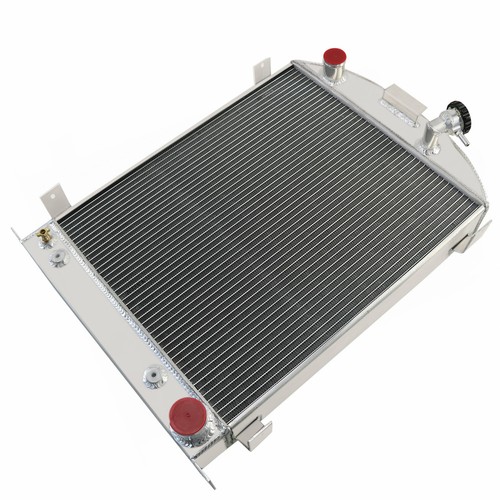 3 Row Aluminum Radiator Fits 1930-1938 Ford Model A Chevy V8 Engine ...
