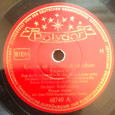 KINDER IST DAS WANDERN SCHÖN ~ IMMER RAUS AUS DEM HAUS ~ 78 RPM