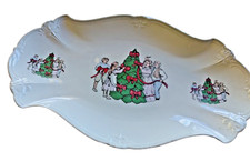 2 Piatti  natalizi decorativi in porcellana vintage decorazione Natale