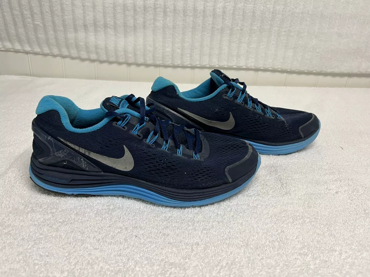 weigeren produceren Wet en regelgeving Nike Mens LunarGlide 4 524977-404 Blue Running Shoes Sneakers Size 10 | eBay