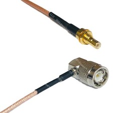 RG316 SMB MALE BULKHEAD to TNC Male Angle RF Cable Rapid-SHIP LOT