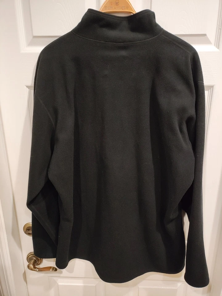 Eastern Mountain Sports EMS 1/4 Zip Fleece Pullover Men's XXL Black-Layering Ski Foto 4 de 4