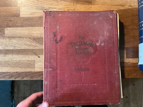 World Stamp Album very old triumph album 1800s on Qv 1d black black MX #1 - 第 1/24 張圖片