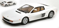 Modellino auto scala 1:18 KK Scale FERRARI TESTAROSSA 1984 bianco modellismo car
