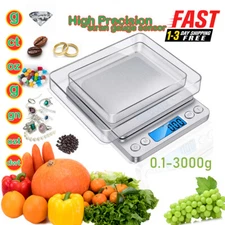 3000g Precision Scale, Portable Jewelry & Food Gram Scale for Gold/Silver/Herb