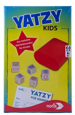 Noris  Yatzy Kids Würfel-Klassiker in der Kinderausführung  kindgerechte Symbole