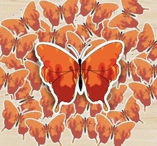 Ruby flame - Butterfly Vinyl Sticker