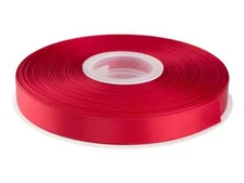 5/8 Inch Wide Double Face Satin Ribbon - 50 Yards 260-Scarlet Red
