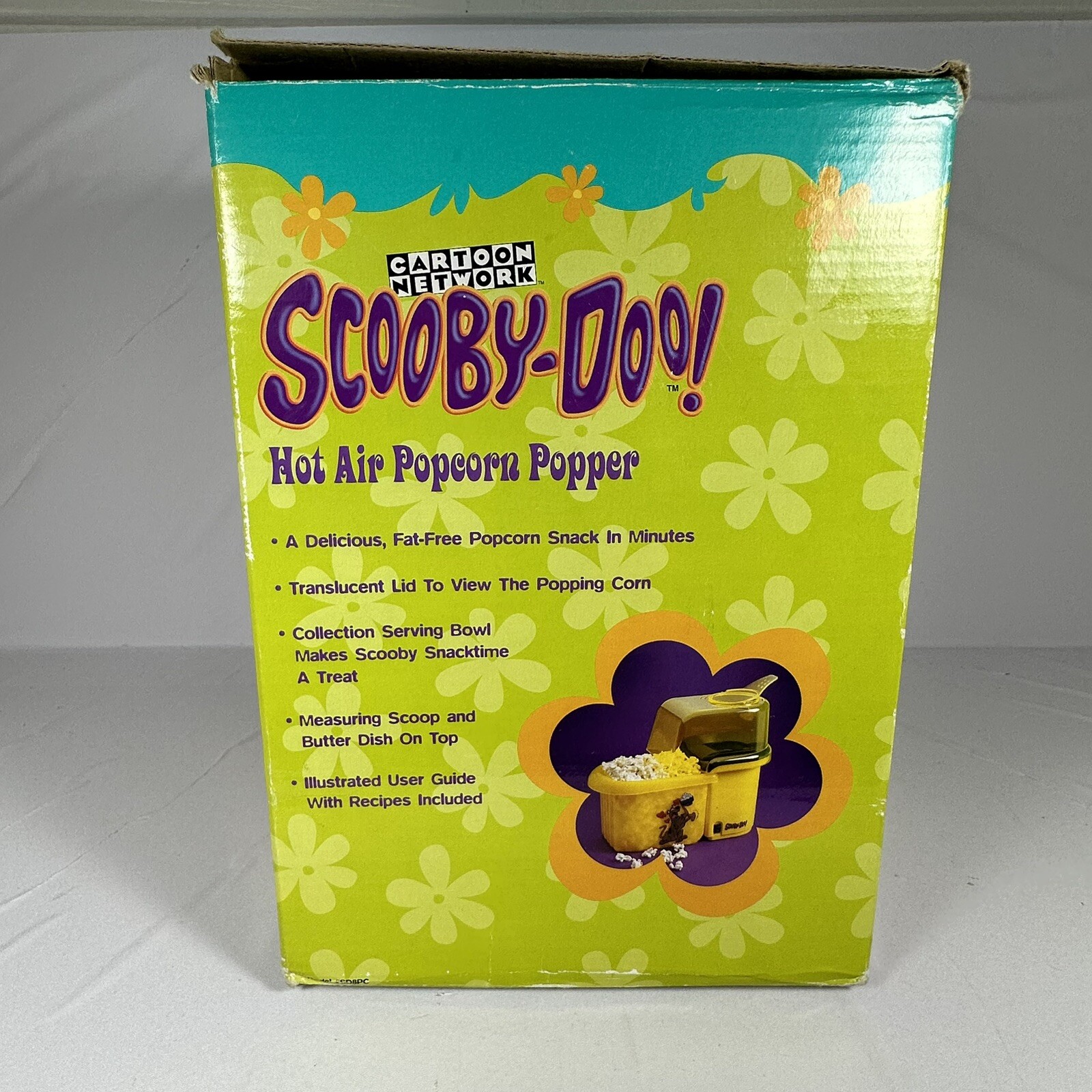 Vintage 2001 Cartoon Network ScoobyDoo SD8PC Hot Air Popcorn Popper